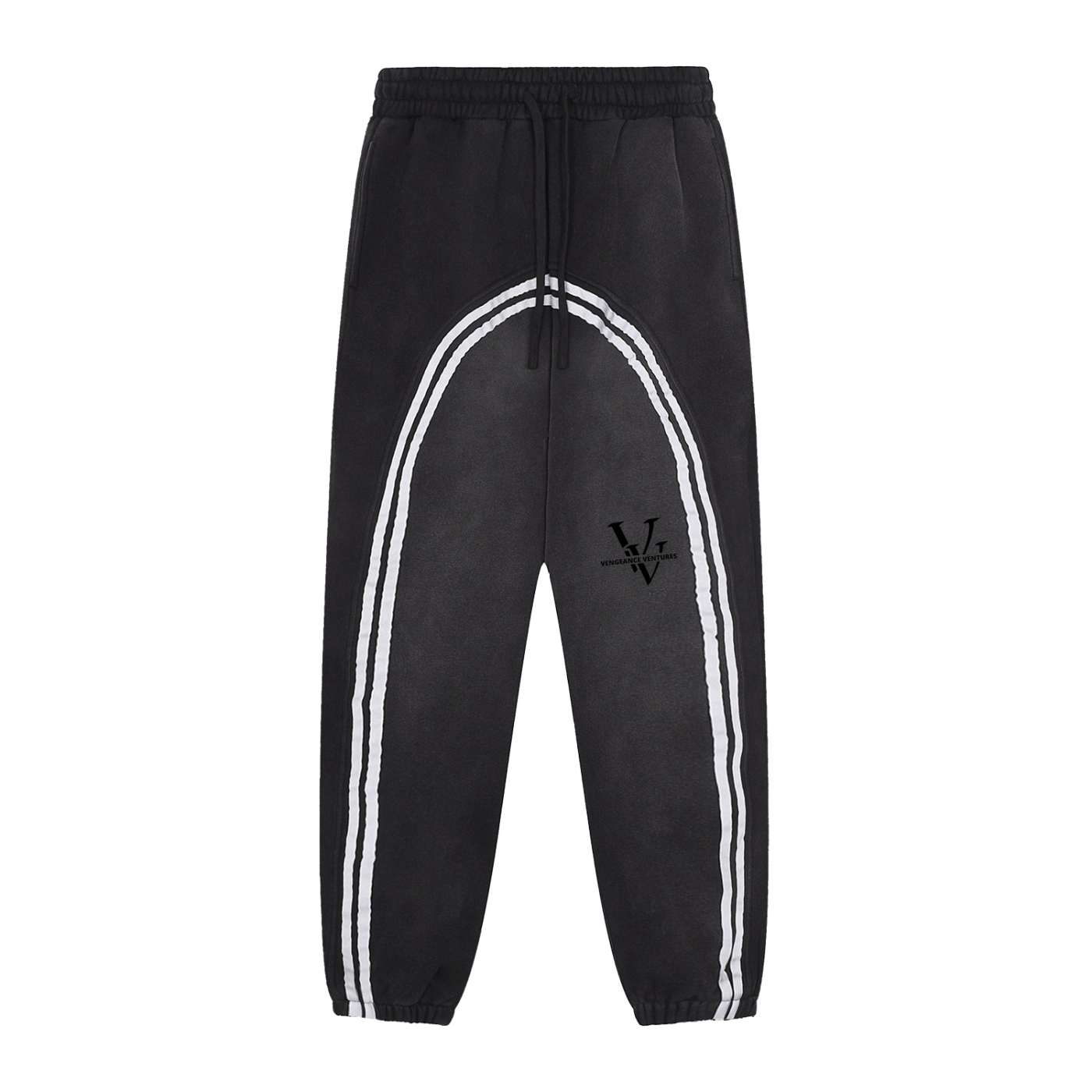 Sun Fade Contrast Tape Fleece Jogged Sweatpants
