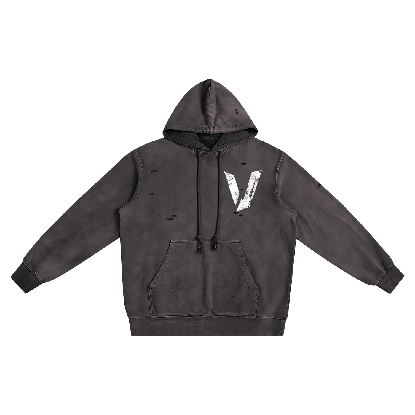 Distressed Vintage Wash Hoodie